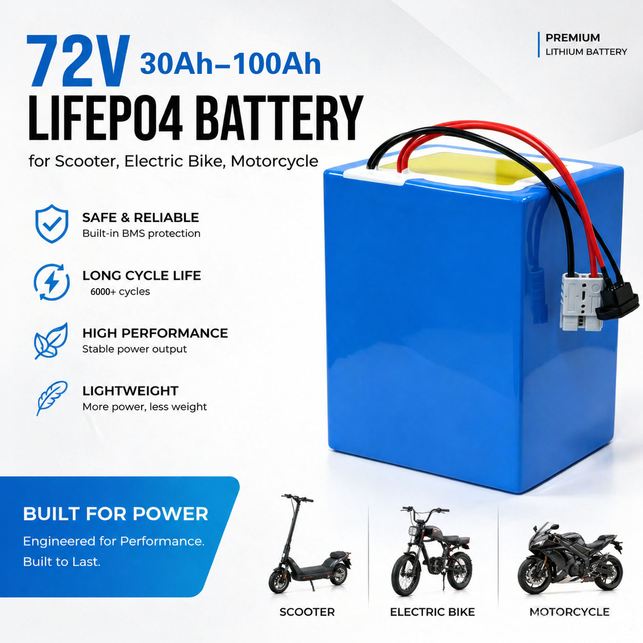 Lithium LiFePO4 72V 50Ah 60Ah  - 72V 40Ah Lifepo4 Battery Pack review and price